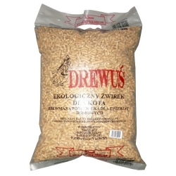 DREWUŚ podściółka żwirek drewniany pellet 35l.(15kg)